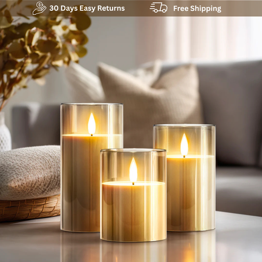 Darvya Candle Lights With Remote | شموع LED مع ريموت كنترول
