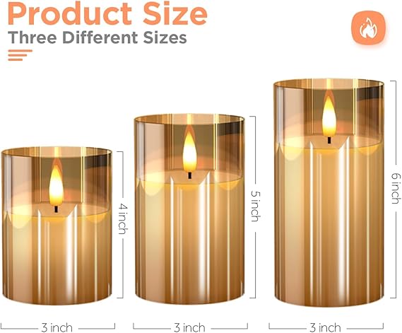 Candle Lights With Remote  شموع LED مع ريموت كنترول