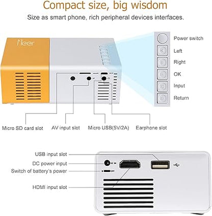 Mini Compact Projector  جهاز العرض الصغير المحمول
