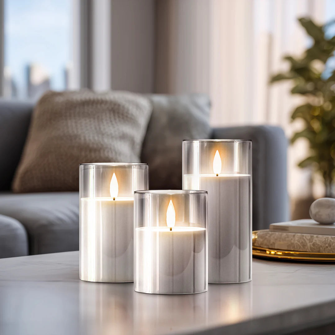 Darvya Candle Lights With Remote | شموع LED مع ريموت كنترول